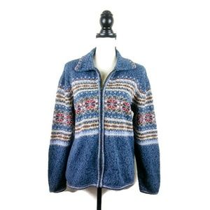 Heirloom Collectables Blue Zip up Cardigan